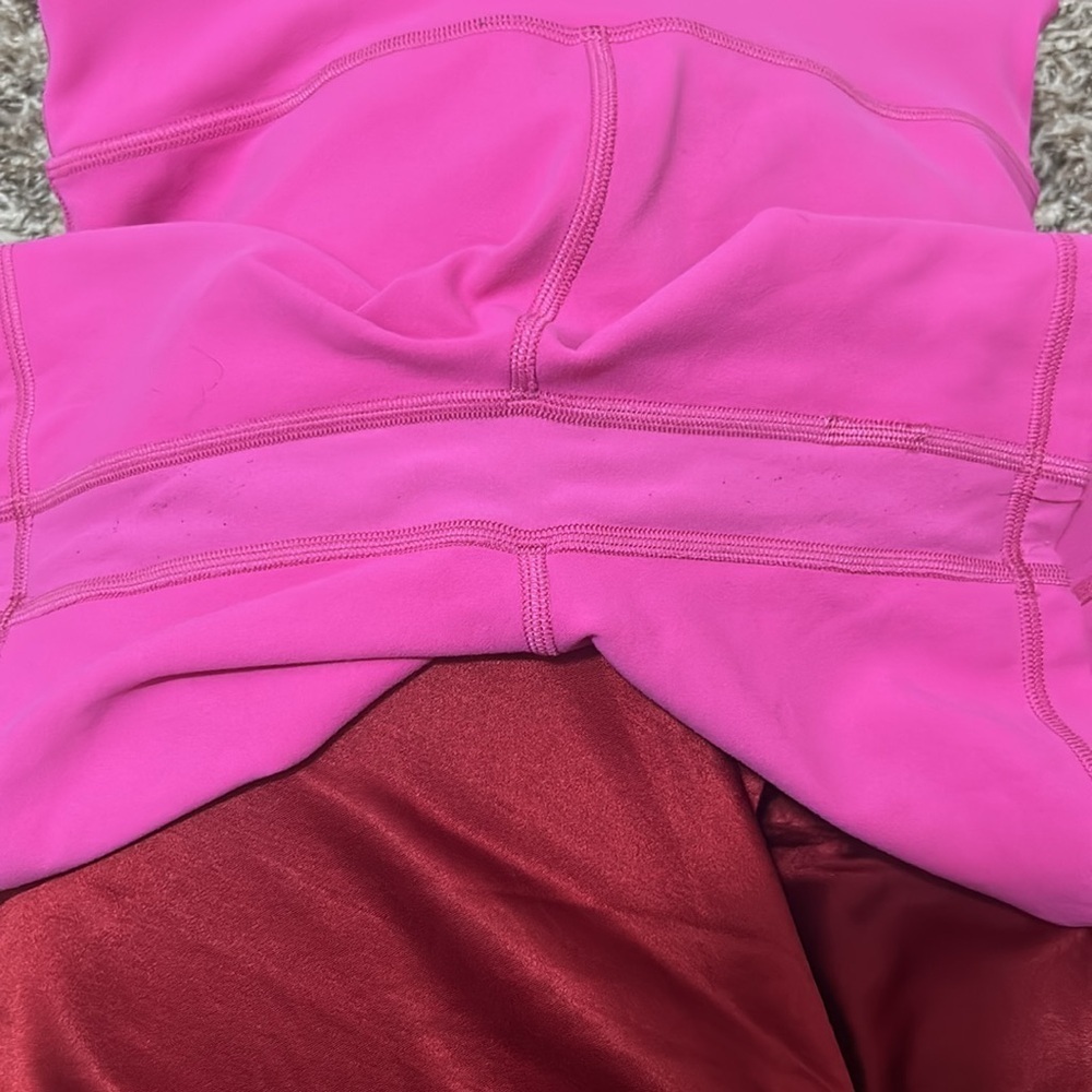 Lululemon Hot Pink Bike Shorts High-Waisted - Picture 8 of 8